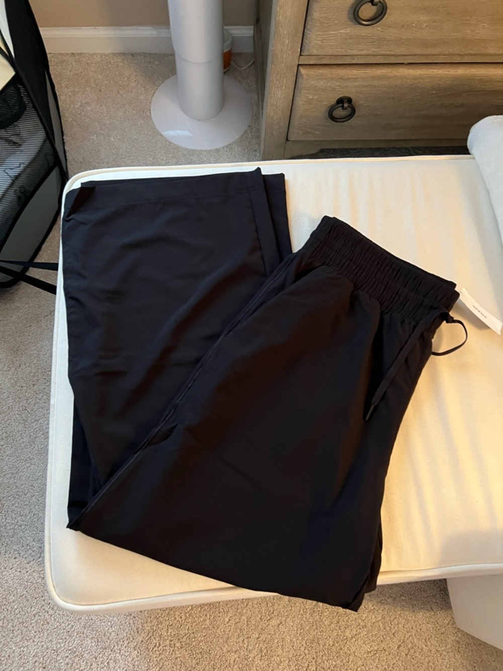 SPANX Black Elastic Waist Pull-On Wide Leg Pants NWT